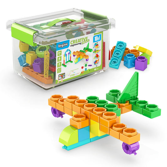 Creative Engineering 10 in 1- MAKER JUNIOR: STEM Building Toys for Kids Ages 4+ (10 Models to Build)