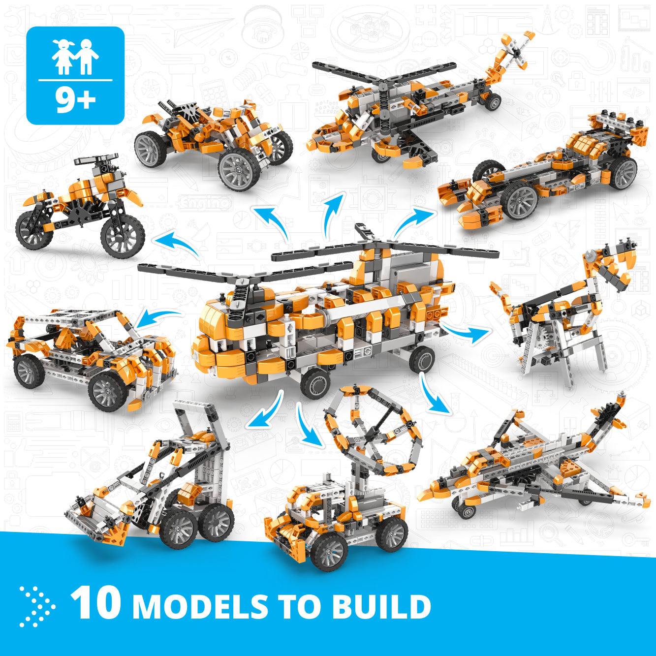 "double-blade helicopter" with 10 bonus models