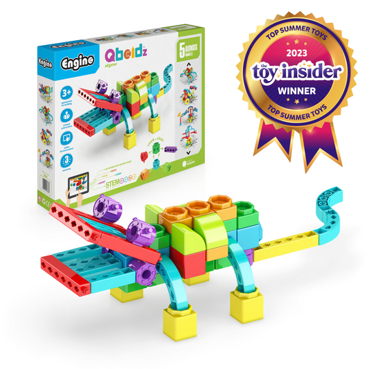 Engino QBOIDZ- Alligator STEM Building Toys for Kids Ages 3+ (5 Models to Build)
