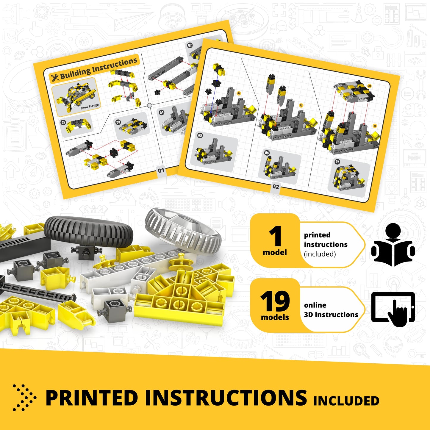 Engino Creative Builder: 20 Multimodel Set- STEM Building Toys for Kids Ages 6+ (20 Models to Build)