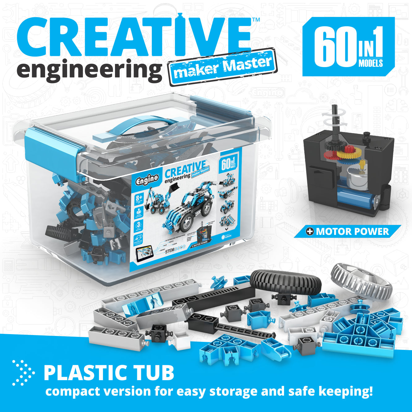 Maker Master 60 Motorized Models Set