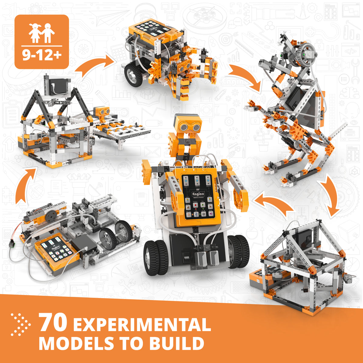 Engino STEM & Robotics ERP PRO Set – Advanced Edition, STEM Building K