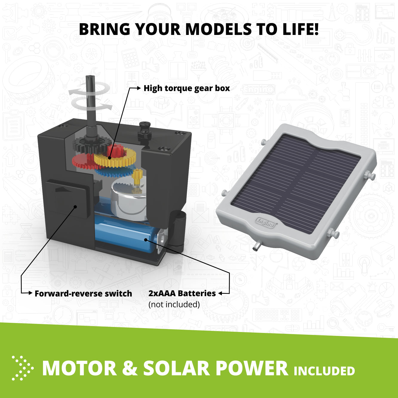 Engino Discovering STEM Solar Power: Educational Engineering Toys for Kids Ages 9+ (16 Models to Build)