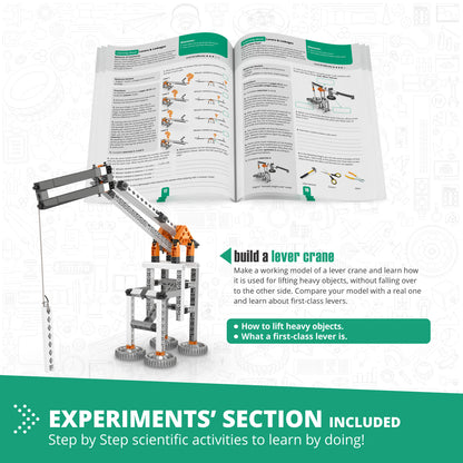 Σετ Μηχανικής Engino Discovering STEM – Μοχλόι, ​​Σύνδεσμοι &amp; Δομές: Παιχνίδια Κατασκευής για Παιδιά Ηλικίας 9+ (16 Μοντέλα για Κατασκευή)