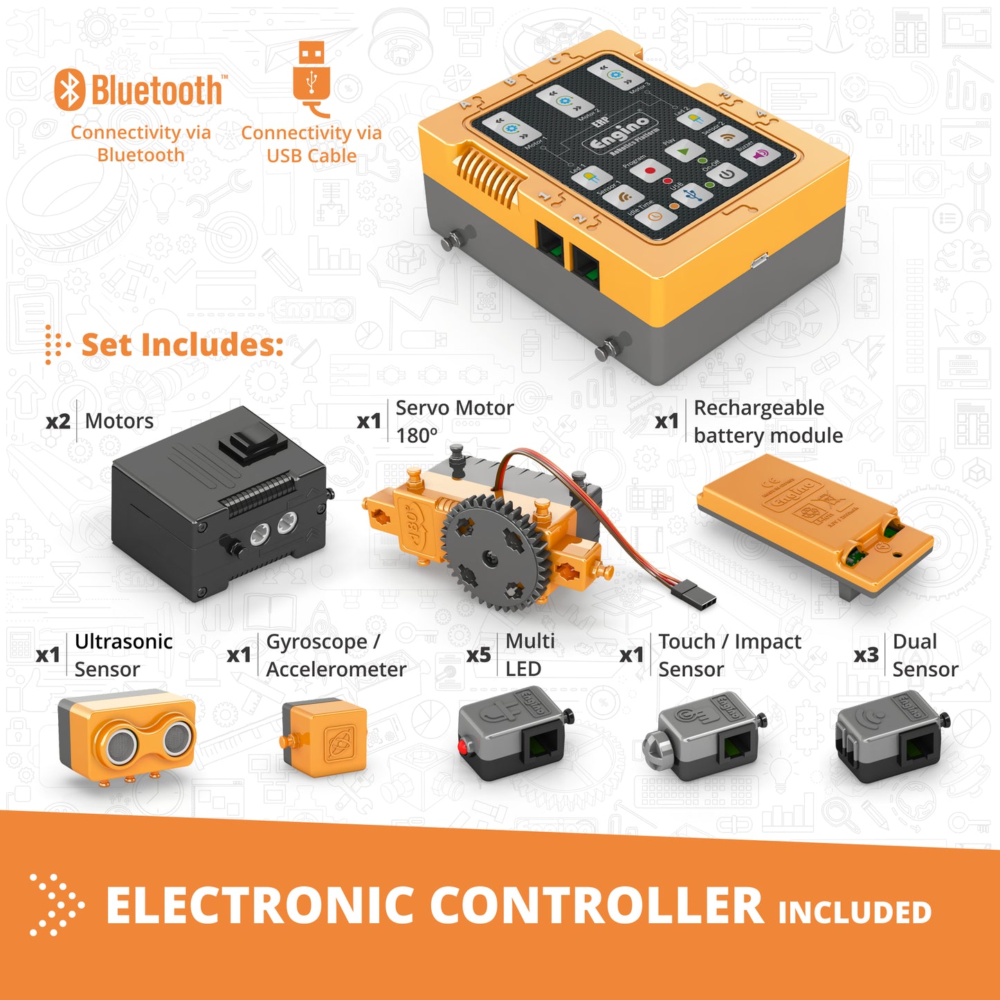 STEM &amp; Robotics Pro με επαναφορτιζόμενη μπαταρία