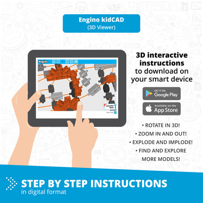 Engino Discovering STEM – Fluid Dynamics, Building Set for Kids Ages 9–12+ (6 Models to Build)