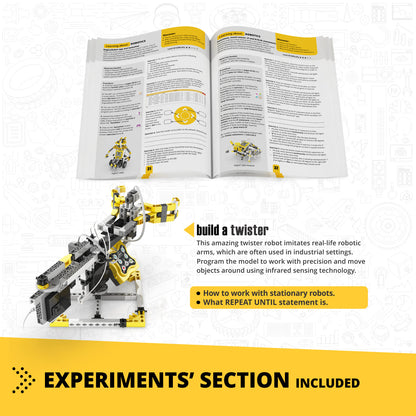 Engino Discovering STEM Robotics Set – Mini ERP 2.0 Build & Program Robots with Coding for Kids Ages 9+ (8 Models to Build)