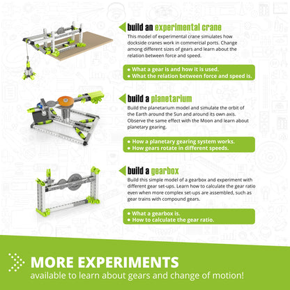 Engino Discovering STEM Amusement Park Set – Build the London Eye, Merry-Go-Round & More: STEM Toys for Kids Ages 9+ (8 Models to Build)