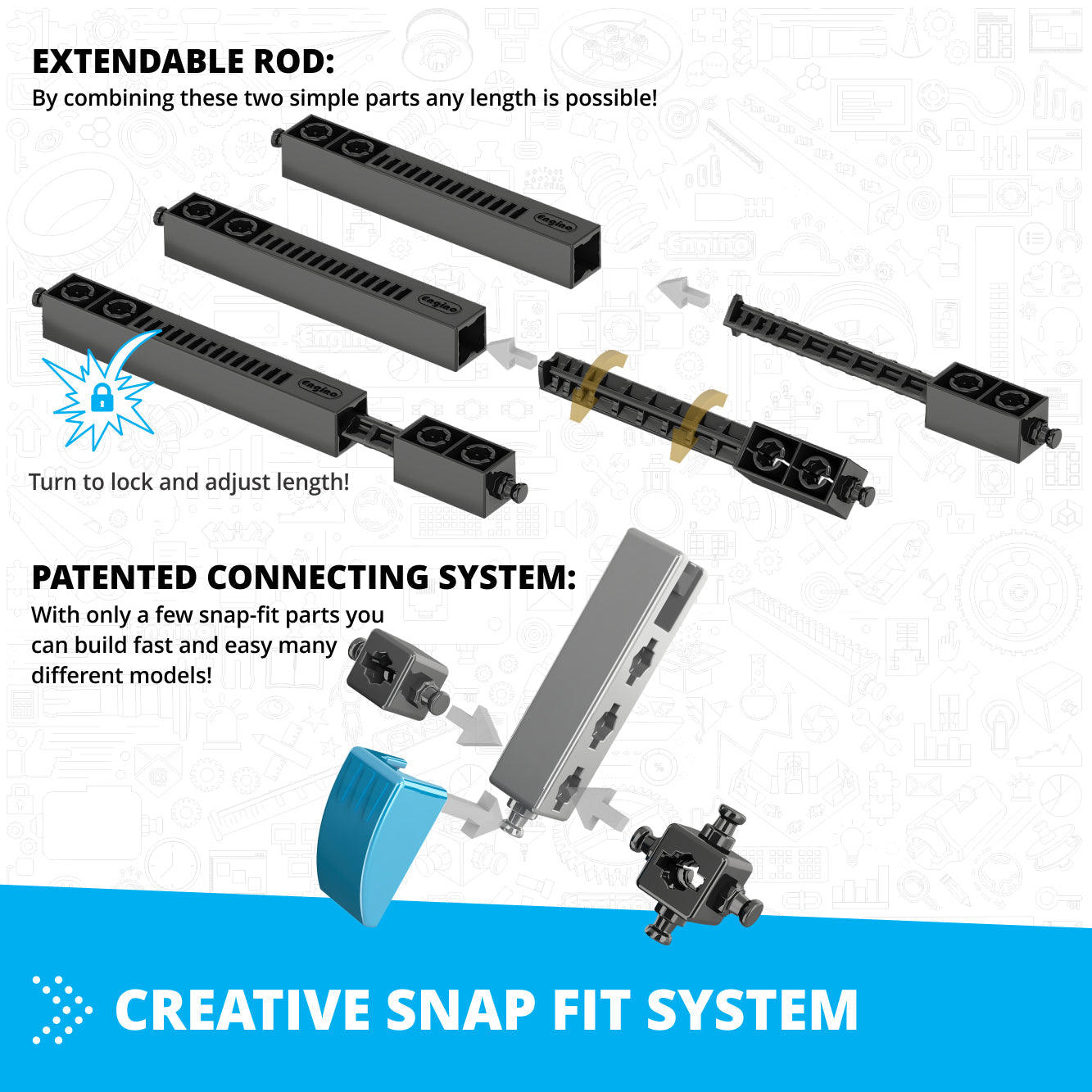 Engino Inventor: Offroader Motorized Set – Building STEM Toys for Kids  Ages 9+ (10 Models to Build)