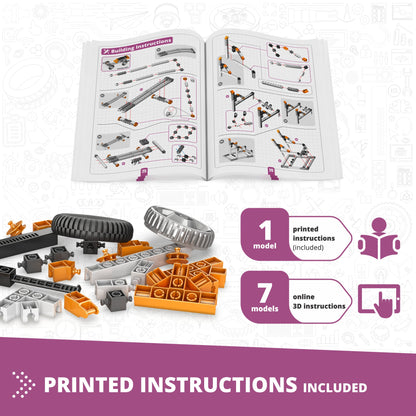 Engino Discovering STEM Newton’s Laws of Inertia, Kinetic & Potential Energy Set – Building Toys for Kids Ages 9+ (8 Models to Build)