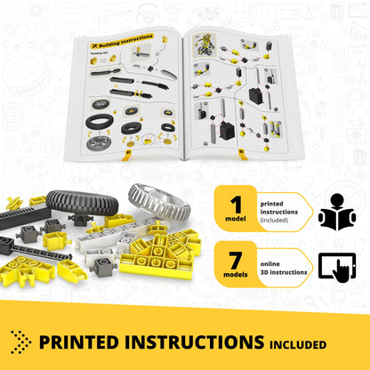 Engino Discovering STEM Robotics Set – Mini ERP 2.0 Build & Program Robots with Coding for Kids Ages 9+ (8 Models to Build)
