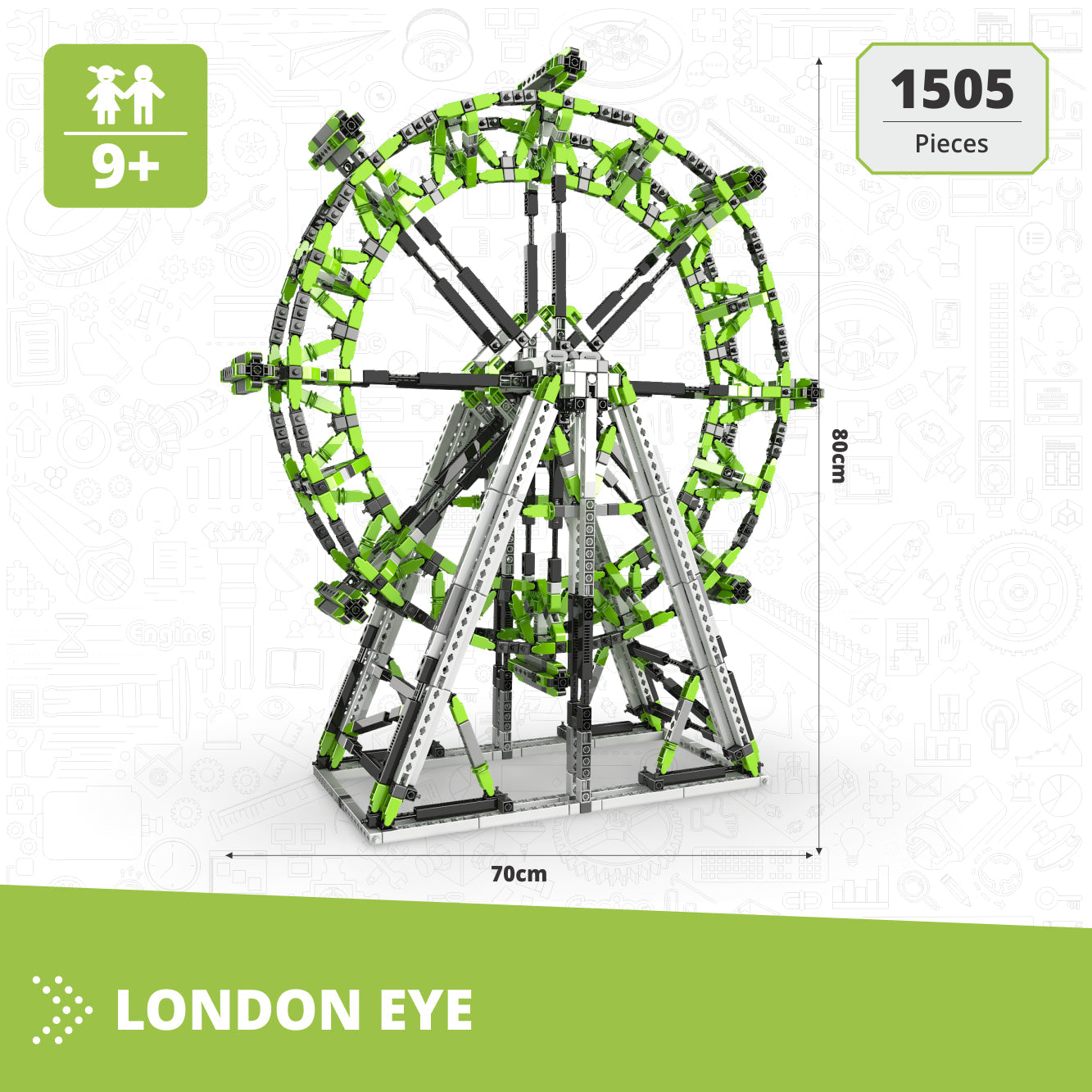 MEGA BUILDS: London Eye (in plastic tub with 3D interactive instructions App)