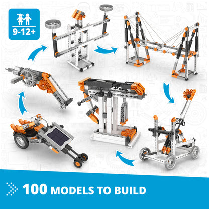 STEM Mechanics Master Set (in plastic tub, including the subjects of Simple Machines, Structures and Newton's laws)